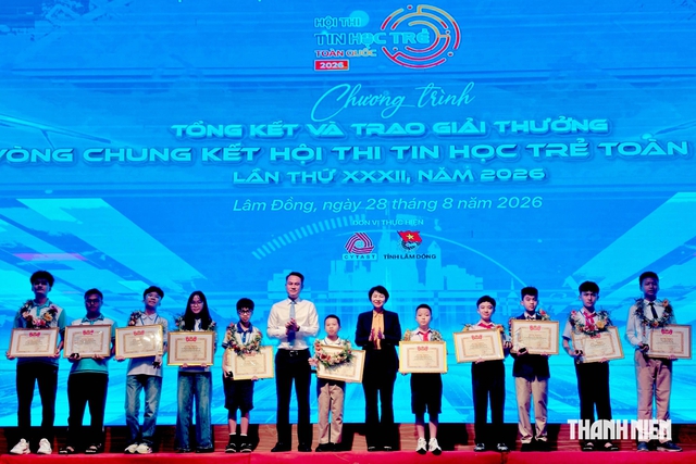 Trung ương Đoàn trao giải Hội thi Tin học trẻ toàn quốc lần thứ 32 năm 2026 - Ảnh 3.