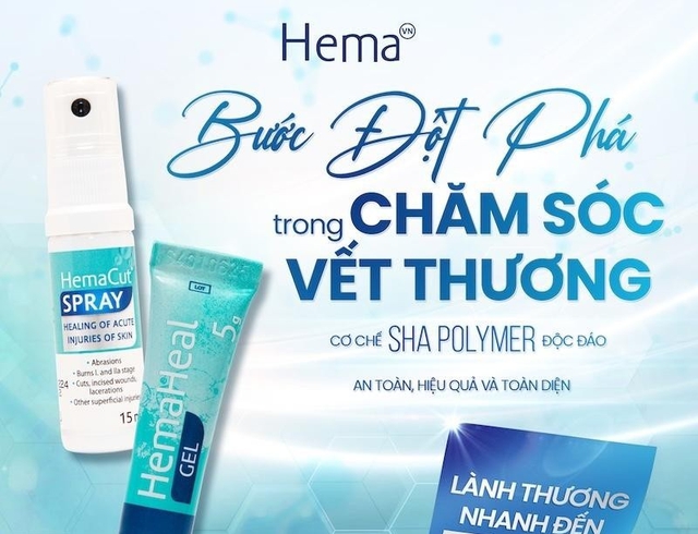 HemaCut Spray và HemaHeal Gel: Linh hoạt chăm sóc theo từng loại vết thương - Ảnh 2.