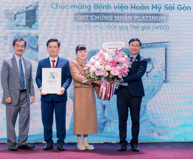BV Ho&agrave;n Mỹ S&agrave;i G&ograve;n đ&oacute;n nhận Chứng nhận Bạch kim của Hội Đột quỵ Thế giới - Ảnh 1.