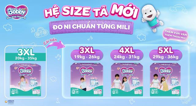 Bobby tiên phong mở rộng hệ size tã quần tới 5XL - Ảnh 2.