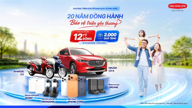 Dai-ichi Life Việt Nam triển khai chương trình ‘20 năm đồng hành bảo vệ triệu yêu thương’ - Ảnh 1.