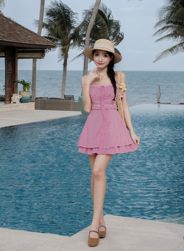 Đầm hồng phối màu gì để có vẻ ngoài trang nhã?- Ảnh 2.