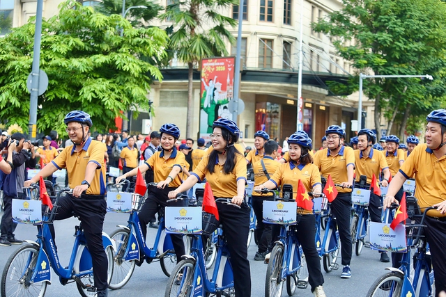 Sôi động Ngày hội xe đạp Saigontourist Group vì cộng đồng - Ảnh 12.