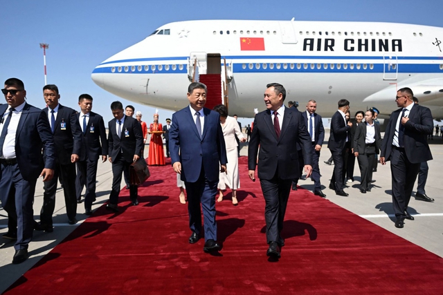 &Ocirc;ng Putin v&agrave; &ocirc;ng Tập dự hội nghị Tổ chức Hợp t&aacute;c Thượng Hải ở Kyrgyzstan- Ảnh 1.