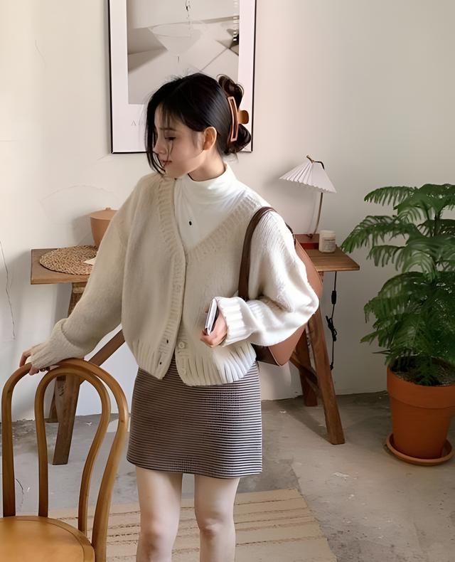 Nhẹ nhàng ngày chuyển mùa cùng áo cardigan - Ảnh 1.
