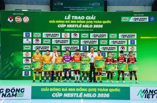 U.11 CLB Hà Nội lần đầu vô địch giải bóng đá nhi đồng toàn quốc cúp Nestlé MILO 2026- Ảnh 4.