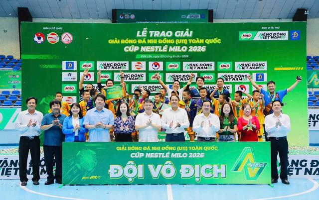 U.11 CLB Hà Nội lần đầu vô địch giải bóng đá nhi đồng toàn quốc cúp Nestlé MILO 2026- Ảnh 3.