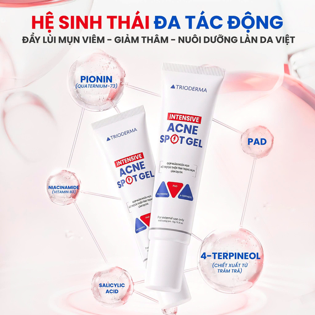 Gel chấm mụn viêm Trioderma Intensive Acne Spot : Mảnh ghép mới chăm sóc da dầu mụn - Ảnh 4.