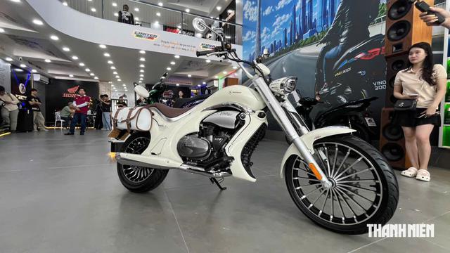 Xe tay ga d&aacute;ng lạ sản xuất tại Trung Quốc bất ngờ xuất hiện tại Việt Nam - Ảnh 3.