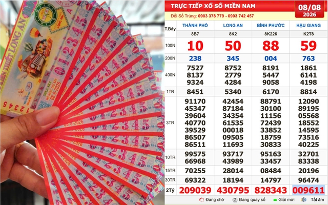 Mua vé dãy độc lạ 012345, một người miền Tây bất ngờ trúng xổ số miền Nam - Ảnh 1.