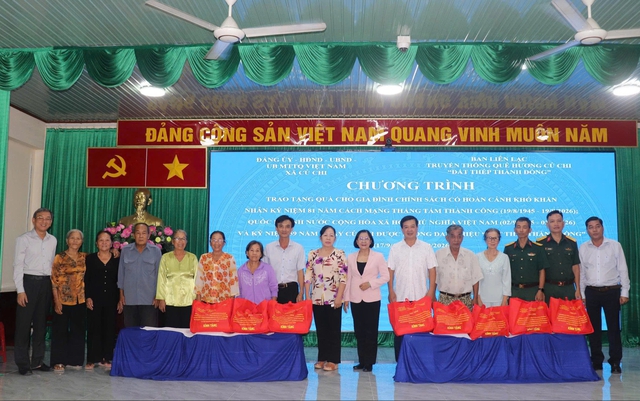 Ấm lòng chương trình chăm lo gia đình chính sách tại xã Củ Chi - Ảnh 1.
