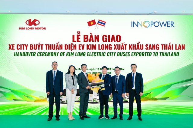 Kim Long Motor xuất khẩu xe bu&yacute;t thuần điện sang Th&aacute;i Lan- Ảnh 1.