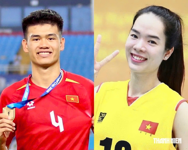 ‘Tòa tháp’ Quang Kiệt cùng hoa khôi bóng chuyền Thanh Thúy lần đầu cầm cờ Việt Nam tại khai mạc ASIAD- Ảnh 5.