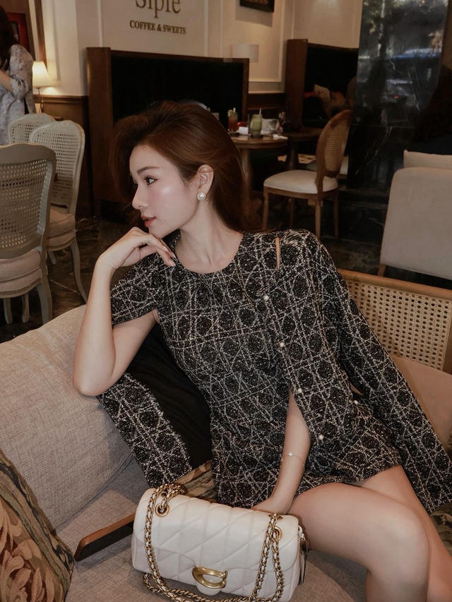 Dạ tweed - dấu ấn thanh lịch ngày thu - Ảnh 2.