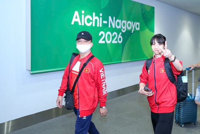 Đoàn thể thao Việt Nam đã đến Nhật Bản an toàn, sẵn sàng chinh phục ASIAD 2026- Ảnh 1.