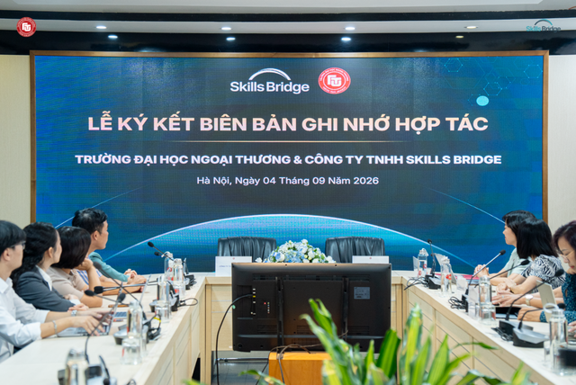 Trường đại học Ngoại thương và Skills Bridge hợp tác đào tạo, phát triển năng lực AI - Ảnh 2.