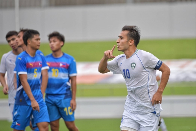 Thẻ đỏ khiến U.23 Philippines vỡ trận ‘tan tành’, thua đậm U.23 Uzbekistan 1-5- Ảnh 2.