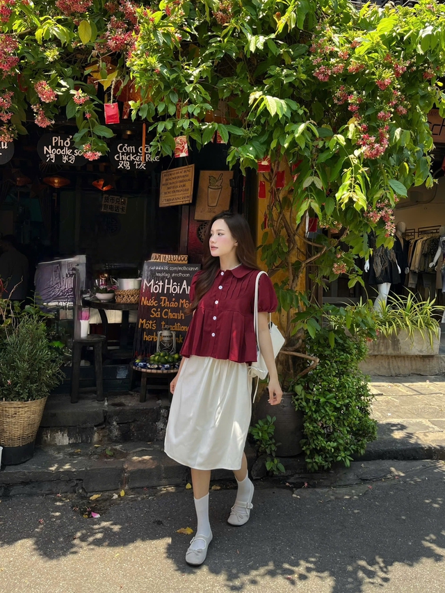 Chân váy midi diện đi làm hay đi chơi đều xinh - Ảnh 3.