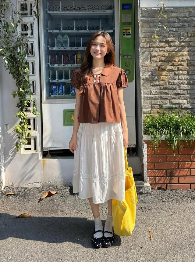 Chân váy midi diện đi làm hay đi chơi đều xinh - Ảnh 5.