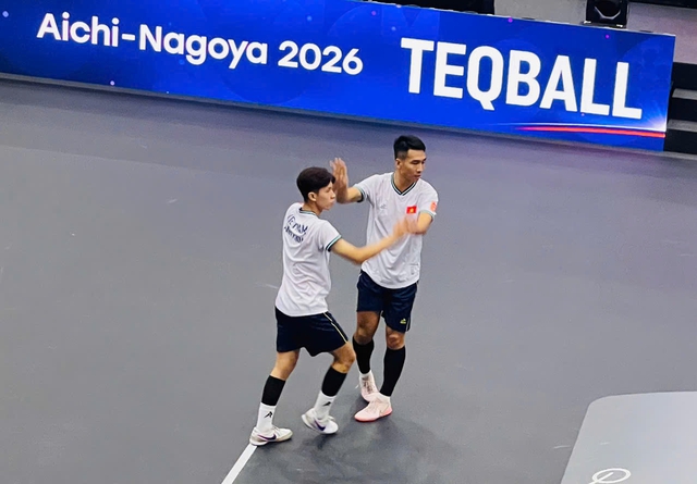 Đôi nam teqball Việt Nam đánh bại Ấn Độ, thắng kịch tính Hàn Quốc: Tranh HCĐ ASIAD ngày 20.9- Ảnh 2.