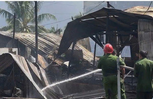 Hỏa hoạn giữa trưa thiêu rụi 4 căn nhà tại An Giang- Ảnh 2.