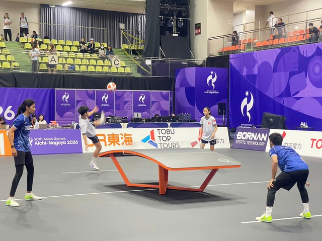 Minh Tân và Gia Nghi lập kỳ tích, thắng Nhật Bản, Hàn Quốc, Ấn Độ: Hiên ngang vào bán kết teqball ASIAD- Ảnh 4.