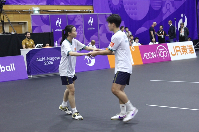 Minh Tân và Gia Nghi lập kỳ tích, thắng Nhật Bản, Hàn Quốc, Ấn Độ: Hiên ngang vào bán kết teqball ASIAD- Ảnh 9.