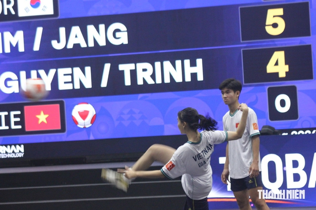 Minh Tân và Gia Nghi lập kỳ tích, thắng Nhật Bản, Hàn Quốc, Ấn Độ: Hiên ngang vào bán kết teqball ASIAD- Ảnh 7.