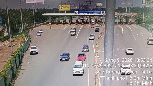 Cao tốc TP.HCM - Long Thành - Dầu Giây ngày 2.9: Đường thoáng, chưa đóng một chiều - Ảnh 3.