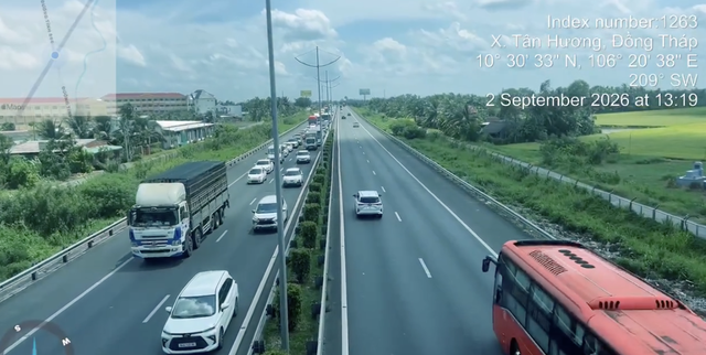 Cao tốc TP.HCM - Long Thành - Dầu Giây ngày 2.9: Đường thoáng, chưa đóng một chiều - Ảnh 6.