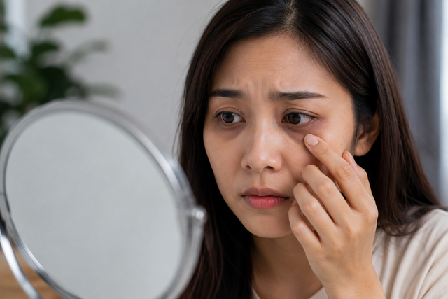 Ngủ đủ vẫn quầng thâm mắt: Vì sao? - Ảnh 1.