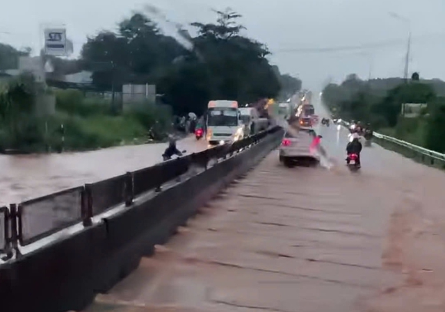 Mưa lớn, Đồng Nai nhiều nơi ngập nặng - Ảnh 5.