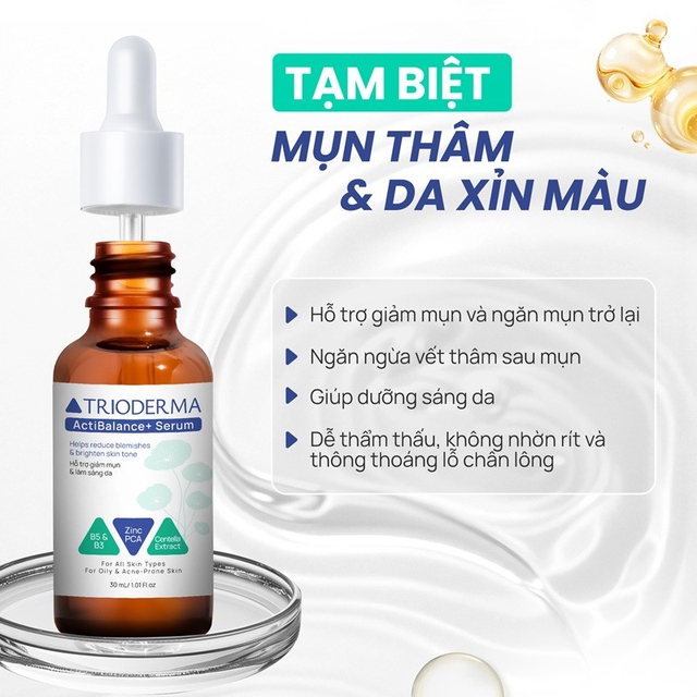 Serum giúp ngừa mụn, sáng da Trioderma ActiBalance+ Serum có tốt không mà ‘cháy hàng’ liên tục? - Ảnh 3.