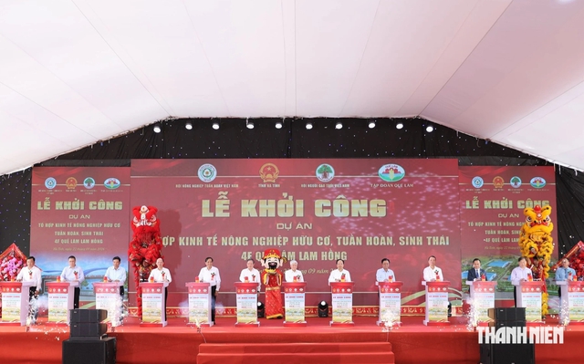 Khởi c&ocirc;ng tổ hợp kinh tế n&ocirc;ng nghiệp tuần ho&agrave;n 4F hơn 1.200 tỉ tại H&agrave; Tĩnh - Ảnh 1.