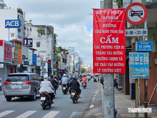 Xe từ Cách Mạng Tháng 8 tới ngã tư Bảy Hiền sắp bắt buộc rẽ phải - Ảnh 1.