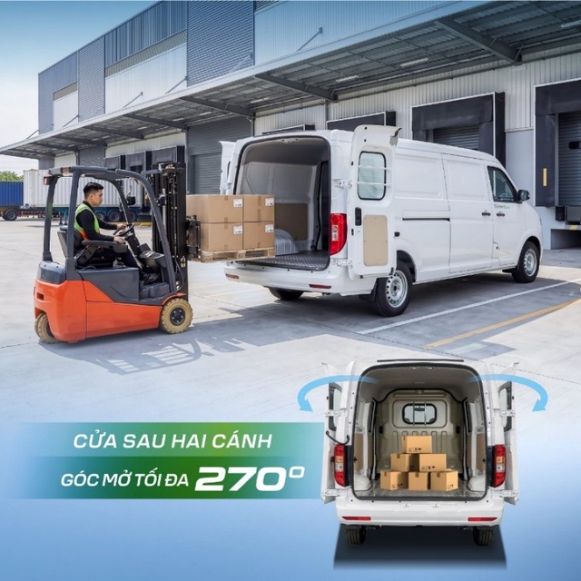 Xe tải van điện THACO TOWNER E: Giải pháp vận chuyển xanh, hiệu quả, kinh tế- Ảnh 3.