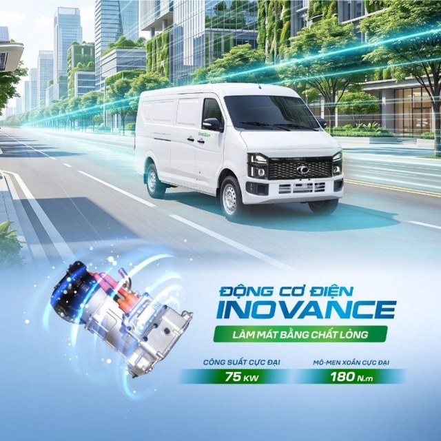 Xe tải van điện THACO TOWNER E: Giải pháp vận chuyển xanh, hiệu quả, kinh tế- Ảnh 5.