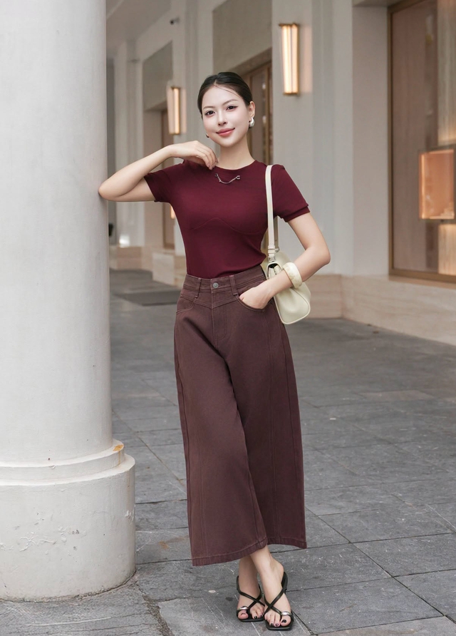 Quần ống rộng, điểm nhấn thanh lịch v&agrave; thoải m&aacute;i của tủ đồ c&ocirc;ng sở hiện đại- Ảnh 7.
