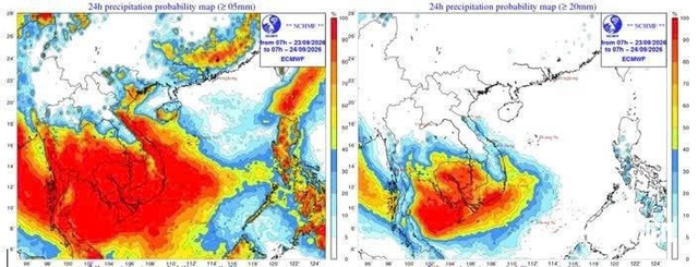 Hôm nay (23.9), thời tiết xấu nhất trong đợt mưa lớn ở Nam bộ - Ảnh 2.