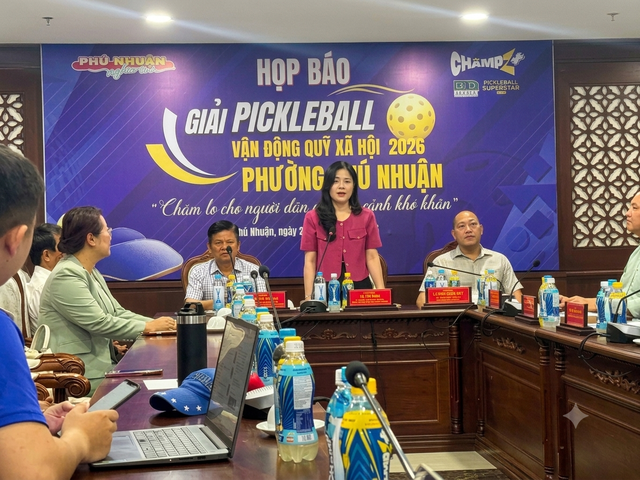 Giải pickleball vận động Quỹ xã hội phường Phú Nhuận năm 2026: Ý nghĩa cao đẹp- Ảnh 1.