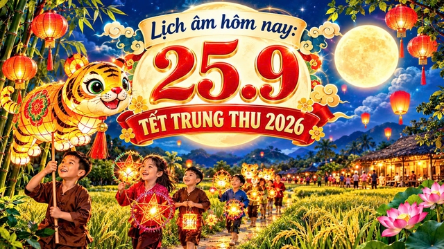 Lịch âm hôm nay 25.9: Rằm tháng 8 là tết trung thu, trong tiết Thu phân - Ảnh 1.