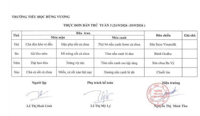 Phụ huynh phản ứng suất ăn bán trú 'thấy mà xót cho các con' - Ảnh 4.