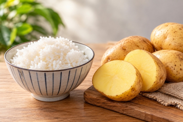 Cơm hay khoai tây tốt hơn cho đường huyết? - Ảnh 1.