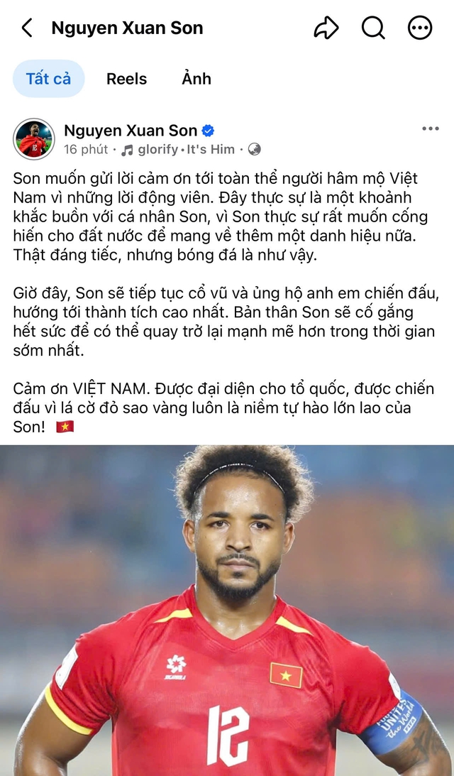 Xu&acirc;n Son l&ecirc;n tiếng sau chấn thương phải sớm rời FIFA ASEAN Cup: &lsquo;Thật buồn nhưng b&oacute;ng đ&aacute; l&agrave; thế&rsquo;- Ảnh 1.