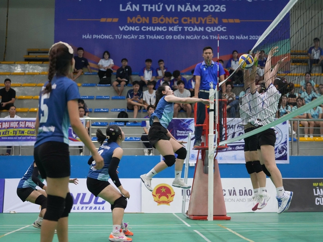 16 đội b&oacute;ng tranh chức v&ocirc; địch b&oacute;ng chuyền sinh vi&ecirc;n to&agrave;n quốc tại Hải Ph&ograve;ng: Hứa hẹn hấp dẫn- Ảnh 4.
