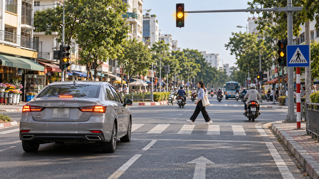 Gặp đ&egrave;n v&agrave;ng nhấp nh&aacute;y ở giao lộ, xử l&yacute; ra sao mới đ&uacute;ng luật? - Ảnh 1.