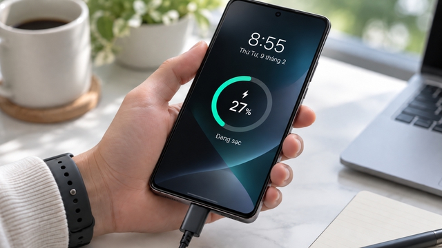 Lý do điện thoại Samsung không đạt tốc độ sạc tối đa dù dùng củ sạc nhanh - Ảnh 1.
