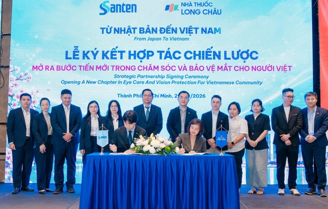 Long Châu và Santen hợp tác chiến lược, đưa chăm sóc mắt đến gần người dân - Ảnh 1.
