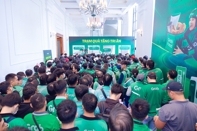 Chuỗi sự kiện sôi động tri ân bác tài Grab - Ảnh 1.