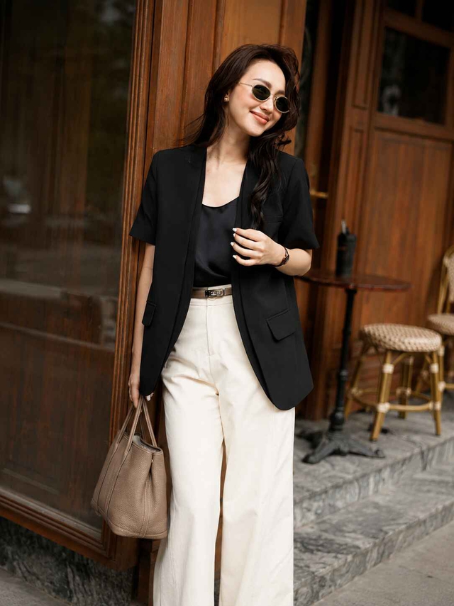 Áo blazer phối túi xách, 'bộ đôi' giúp nàng sang xịn mịn- Ảnh 6.
